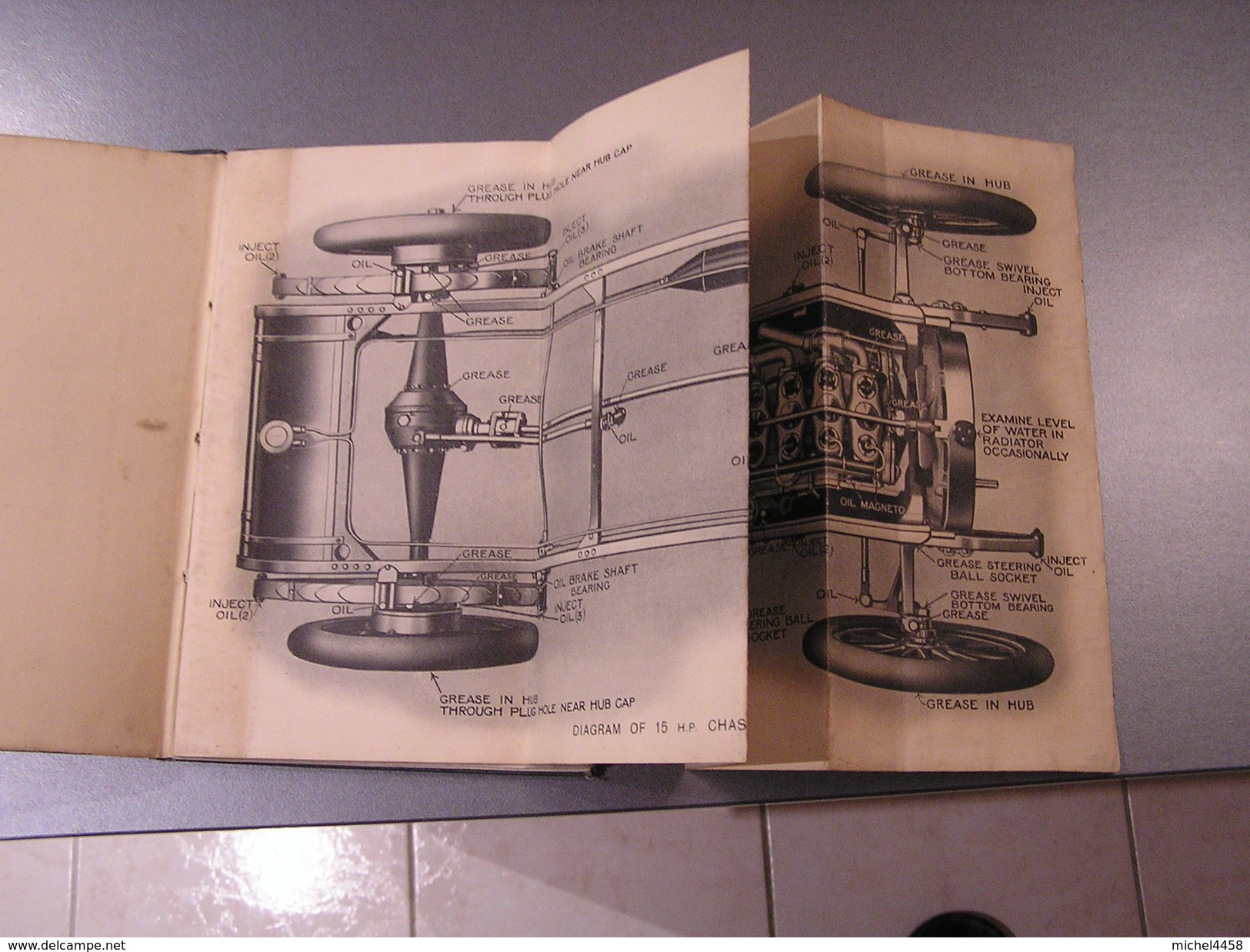 THE AUSTIN HANDBOOK FOR 15HP CHASSIS ORIGINAL      2nd EDITION 1911 - Boeken Over Verzamelen