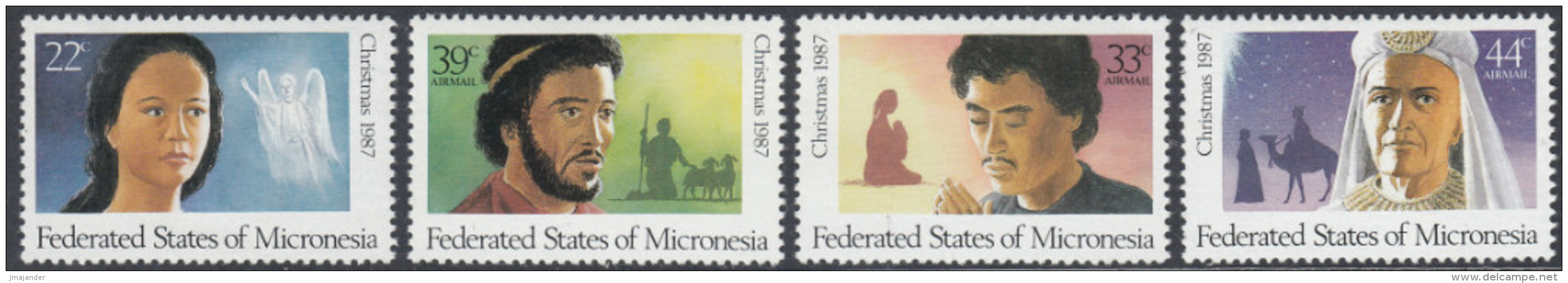 Micronesia 1987 Christmas. Mi 73-76 MNH - Mikronesien