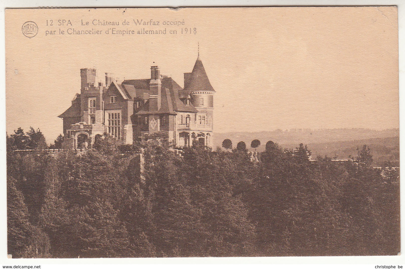 Spa, Le Château De Warfaz Occupé Par Le Chancelier D'empire Allemand En 1918 (pk31489) - Spa