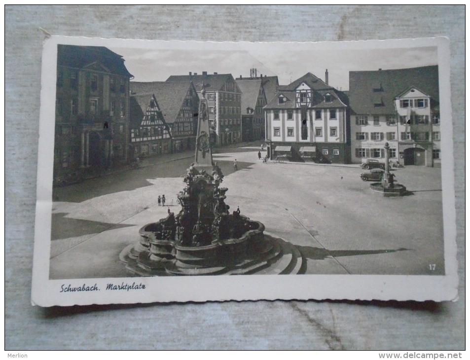 D144171  Schwabach, Marktplatz  FOTO-AK - Schwabach