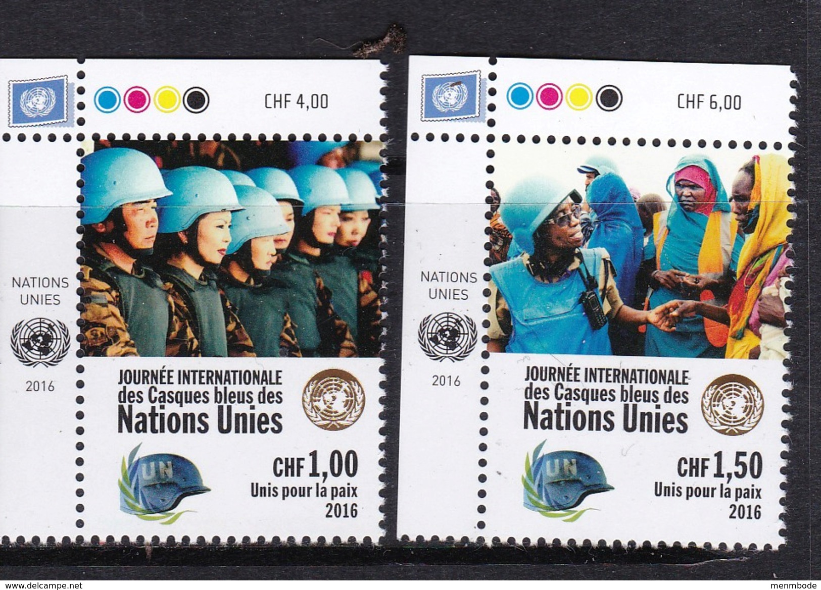 UNO ONU Geneva 2016 Peacekeepers With Tab MNH*** - Nuovi