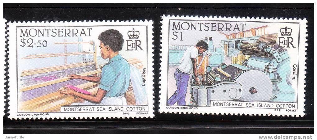 Montserrat 1985 Cotton Industry 2v MNH - Montserrat