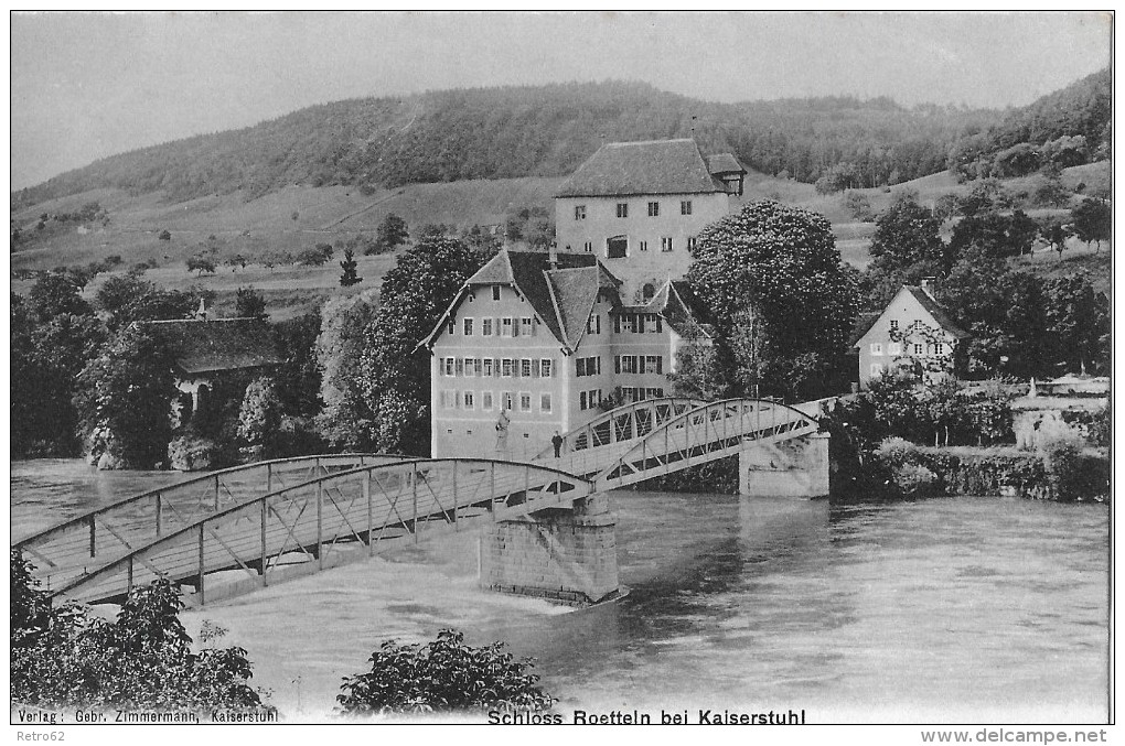 KAISERSTUHL &#8594; Schloss Roetteln Bei Kaiserstuhl, Schöner Lichtdruck Ca.1910 - Kaiserstuhl