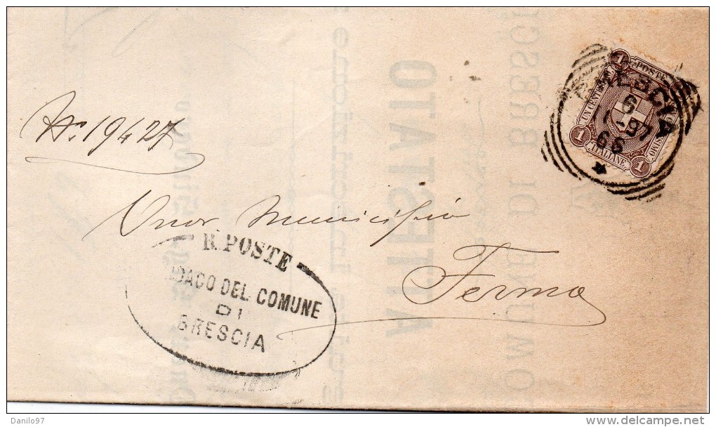 1897   LETTERA CON ANNULLO BRESCIA - Storia Postale