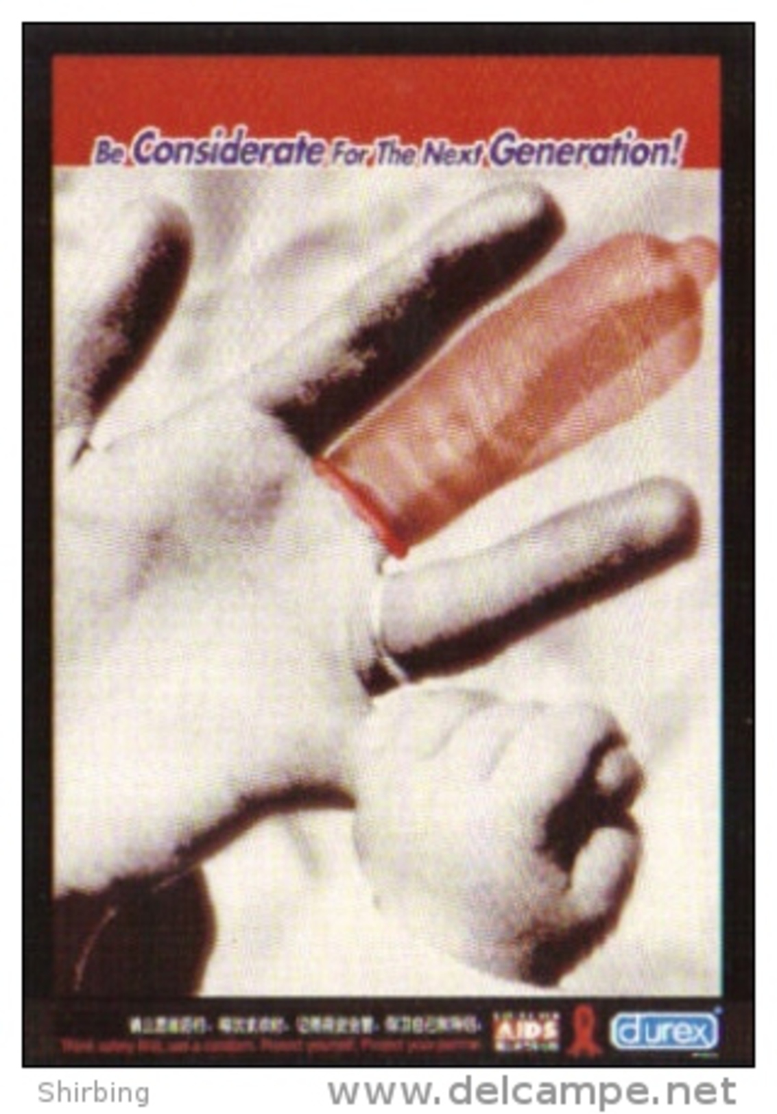 15V : Sex,Condom, Safe Sex Considerable For Next Generation,prevention HIV Aids, Durex Promo Card - Health