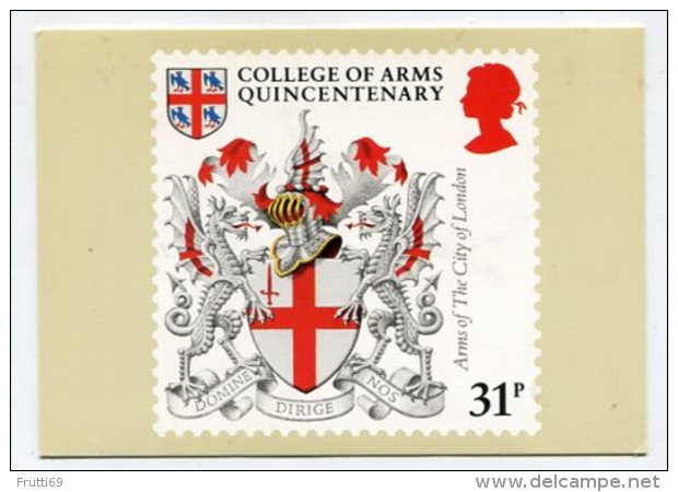 POST / STAMP - AK289241 United Kingdom - Arms Of The City Of London -  Only Picture Of Stamps NO Real Stamps - Post