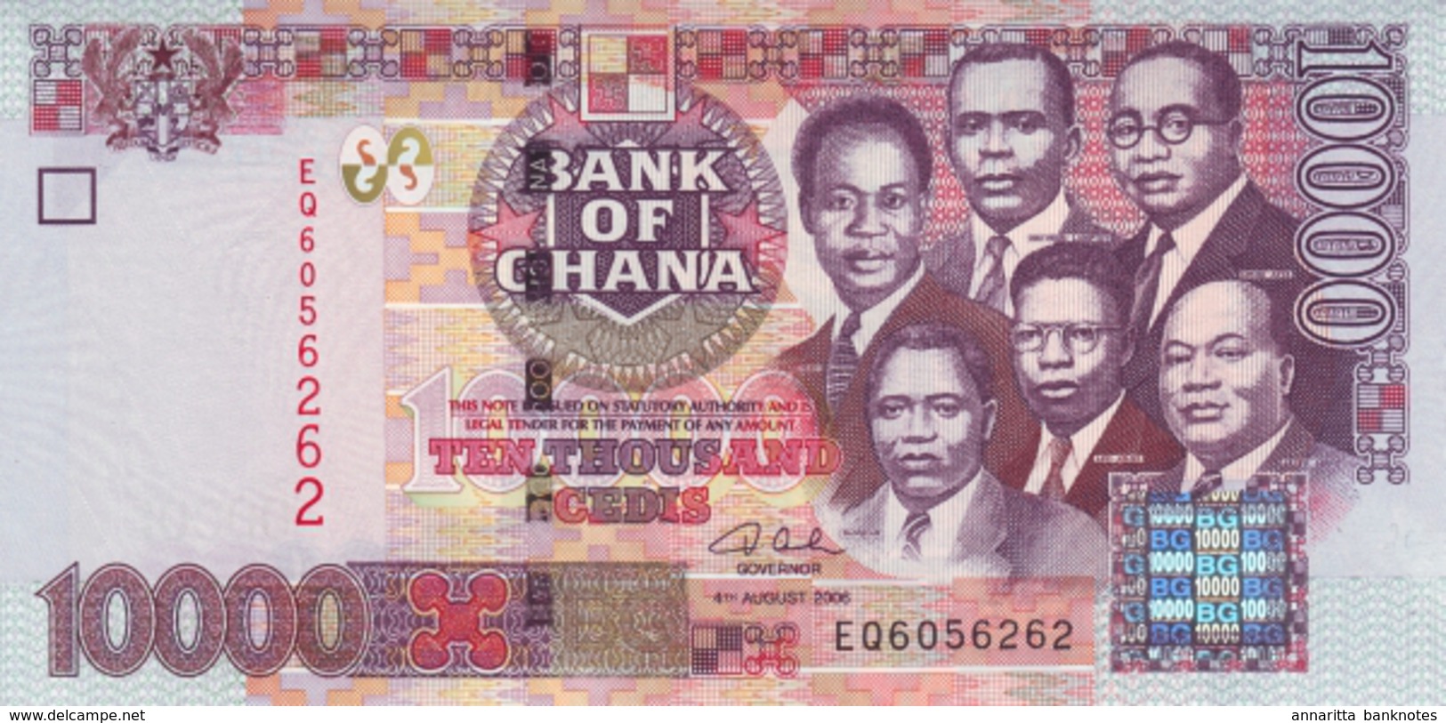 Ghana (BOG) 10000 Cedis 2006 UNC Cat No. P-35c / GH143c - Ghana