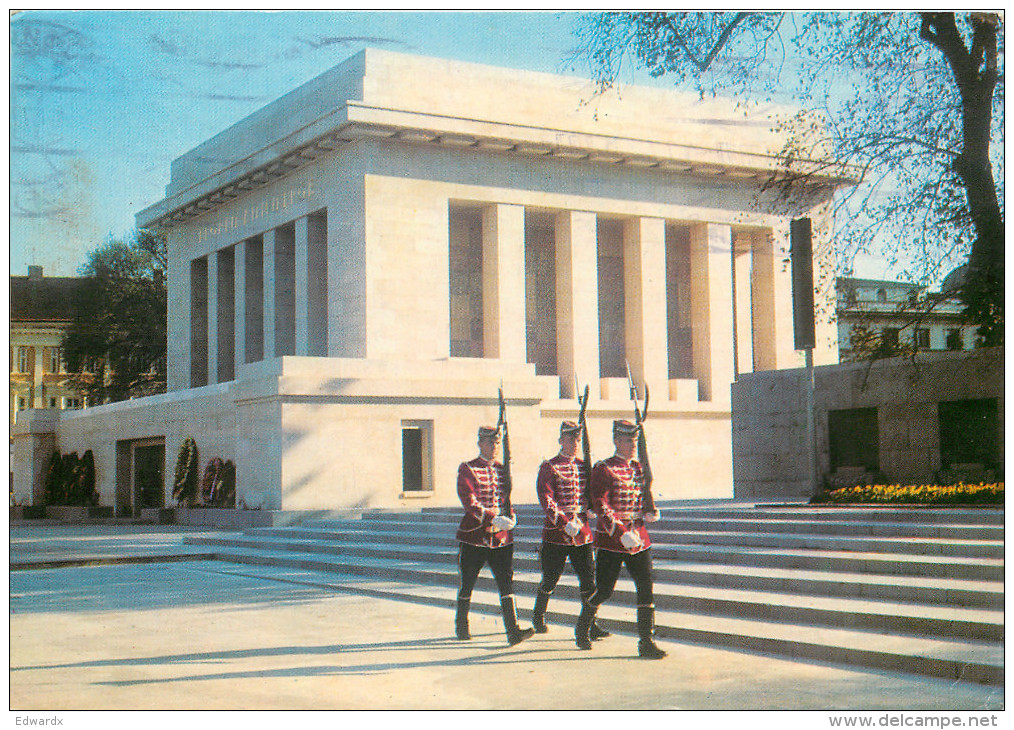 Georges Dimitrov Mausoleum, Sofia, Bulgaria Postcard Posted 1976 Stamp - Bulgaria