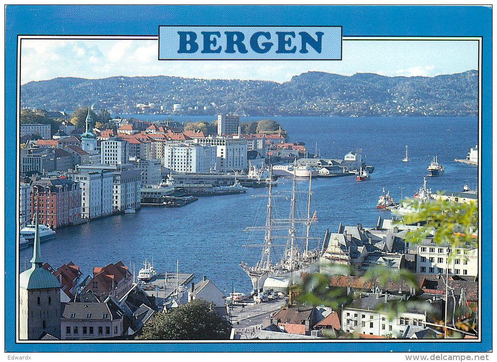 Bergen, Norway Postcard Posted 2007 Stamp - Noorwegen