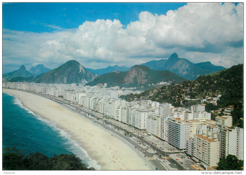 Copacabana, Rio De Janeiro, Brazil Postcard Posted 1976 Stamp - Rio De Janeiro