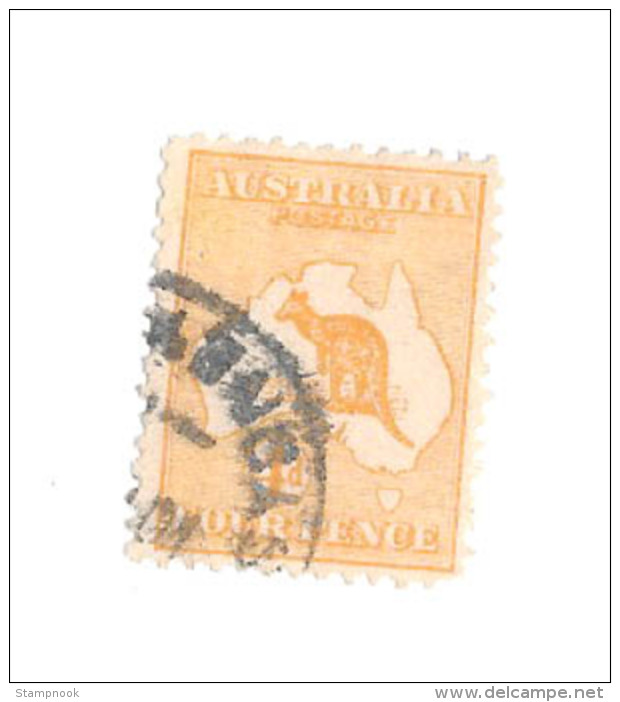 Australia Scott     6  Kangooro Used VF  CV 35.00 - Used Stamps