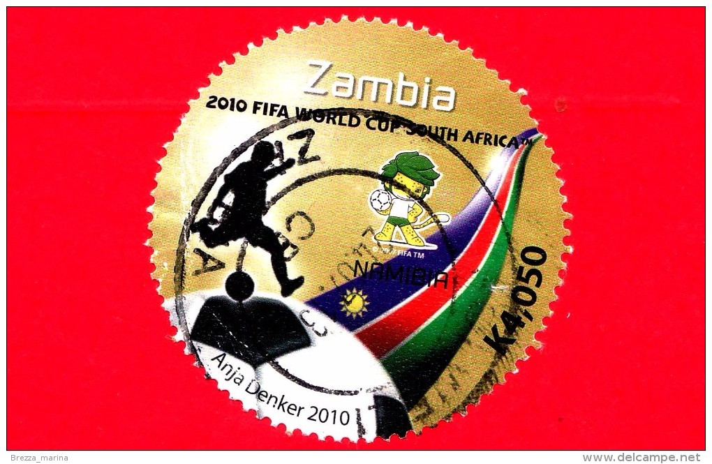 ZAMBIA  - Usato - 2010 - FIFA - Coppa Del Mondo Di Calcio - Sud Africa - Namibia - K4.050 - Zambia (1965-...)