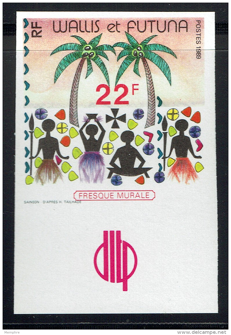 1989   Fresque Murale   Yv 389 Non-dentelé ** - Imperforates, Proofs & Errors