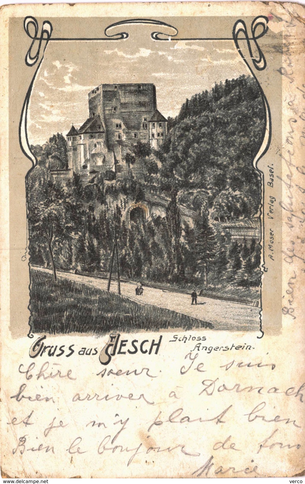 Carte Postale Ancienne De AESCH - Aesch