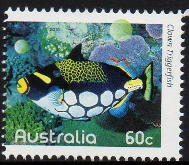 Australia 2010 Fishes Of The Reef 60c Clown Triggerfish MNH - Mint Stamps