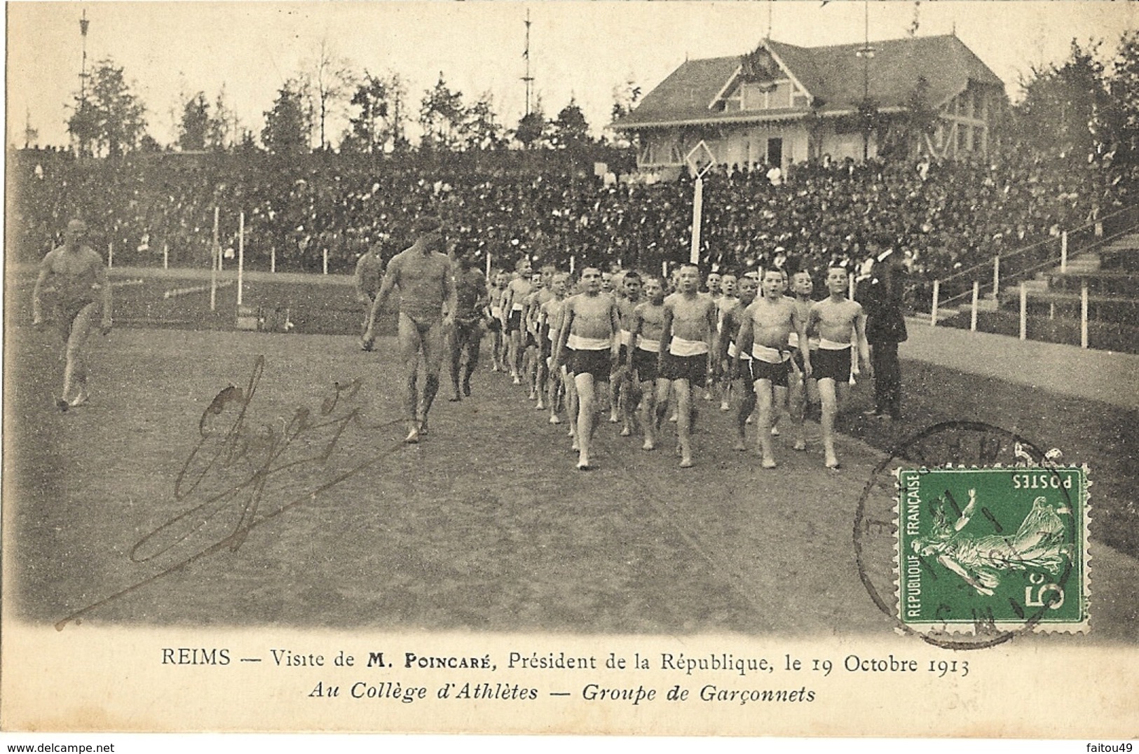 REIMS.-  Visite De M. Poincaré Le 19 Octobre 1913    63 - Reims