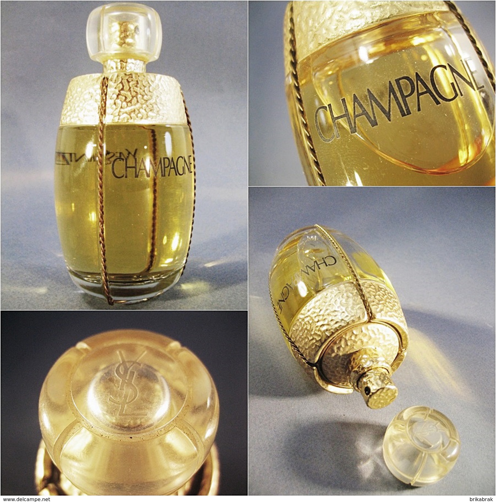 *FACTICE PARFUM CHAMPAGNE YVES SAINT LAURENT - Mode Flacon Bouteille Couturier - Factices