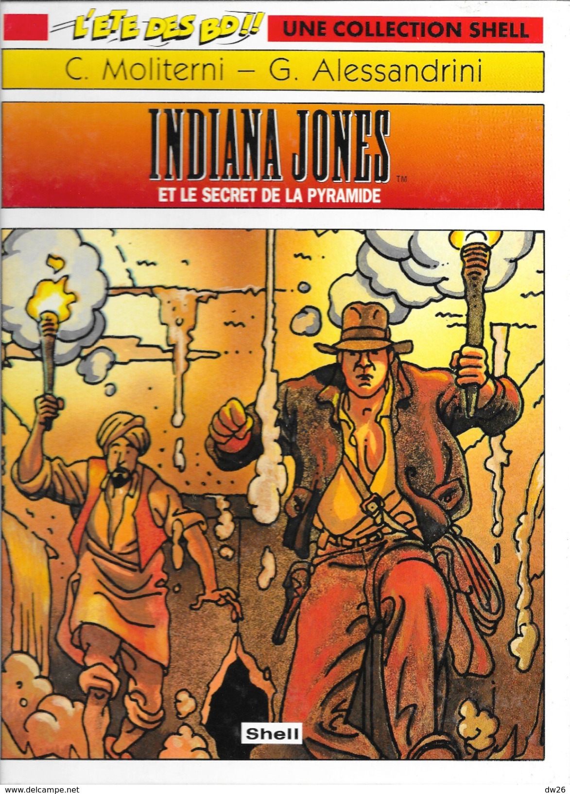 Lot De 2 Albums BD Indiana Jones (La Cité De La Foudre Et Le Secret Des Pyramides) - Collection Shell - Collezioni