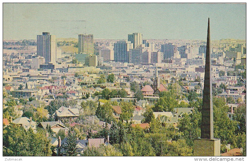 Calgary - General View At Downtown 1970 Postmark Al Azhar Circus - Calgary