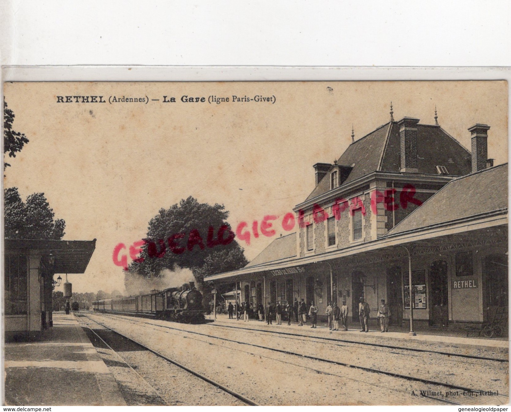 08 - RETHEL - LA GARE  LIGNE PARIS GIVET - Rethel