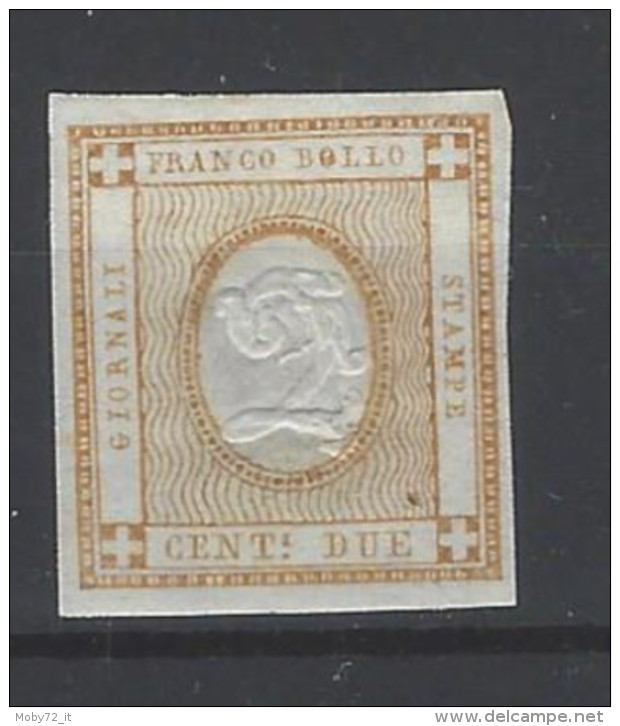 Italia - 1862 - Nuovo/new MH - Giornali - Sass. N. 10 - Other & Unclassified