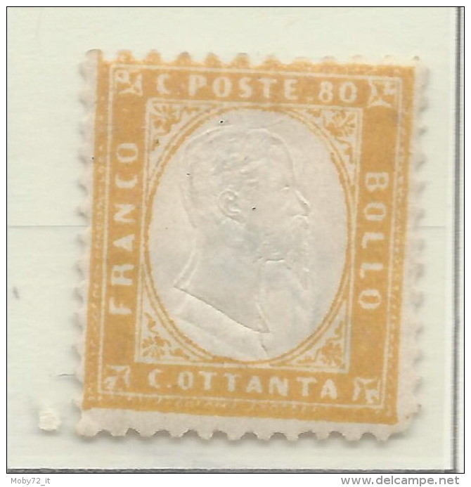 Italia - 1862 - Nuovo/new MH - Vittorio Emanuele II - Sass. N. 4 - Nuovi