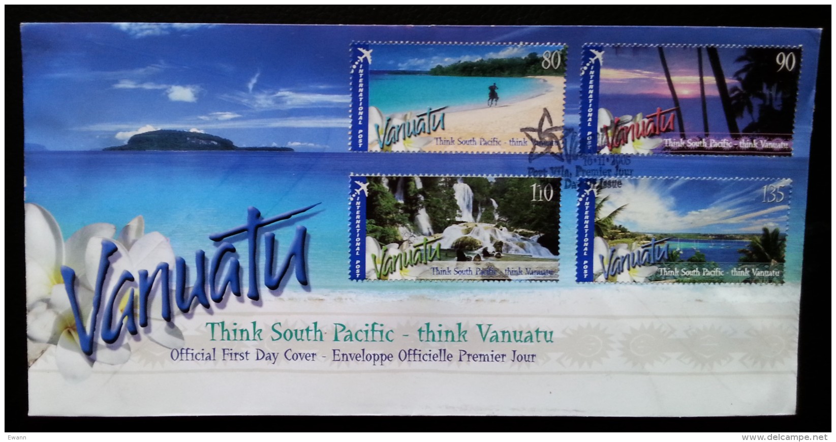 VANUATU - FDC 2005 - YT N°1226 à 1229 - TOURISME - Vanuatu (1980-...)
