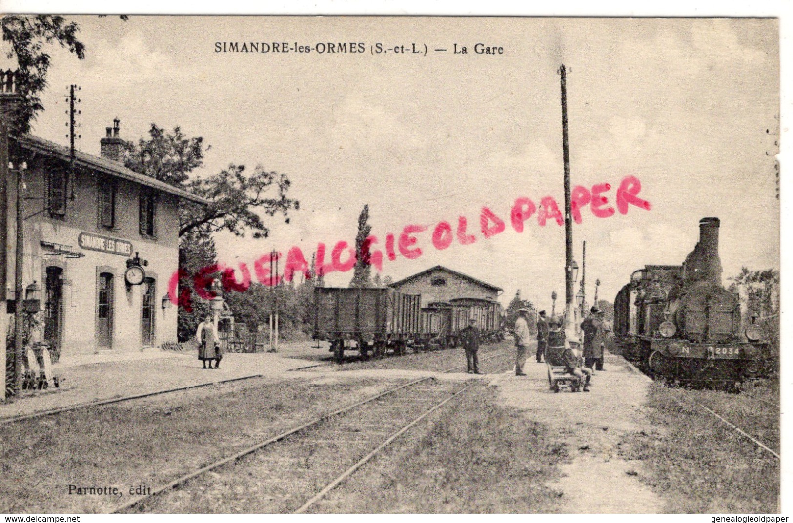 71 - SIMANDRE LES ORMES - LA GARE - Autres & Non Classés