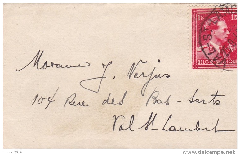 LOT : 8 Enveloppes Carte De Visite De Verviers Val St Lambert Liege , Bxl - 1934-1935 Léopold III