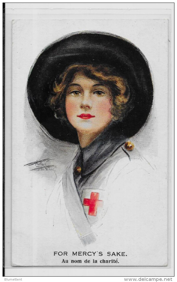 CPA Croix Rouge Red Cross Femme Girl Woman écrite - Croix-Rouge