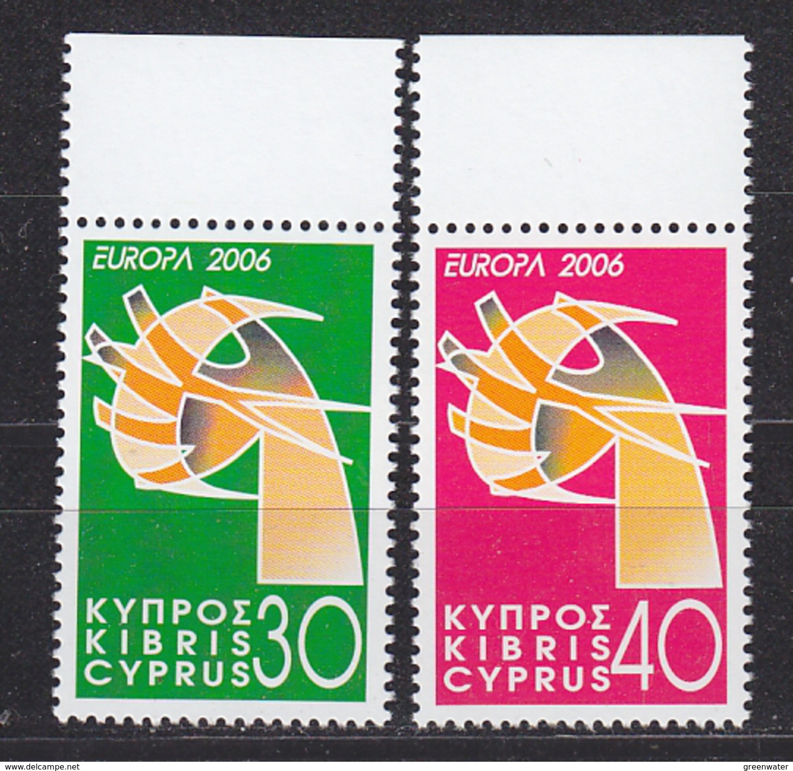 Europa Cept 2006 Cyprus 2v  ** Mnh (33919A) - 2006