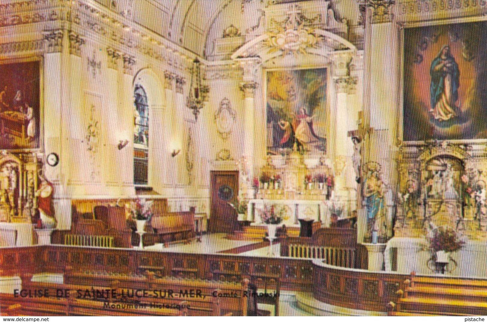 Sainte-Luce-sur-Mer - Comté Rimouski - Church Église - Historic Monument Historique - Unused - VG Condition - 2 Scans - Rimouski