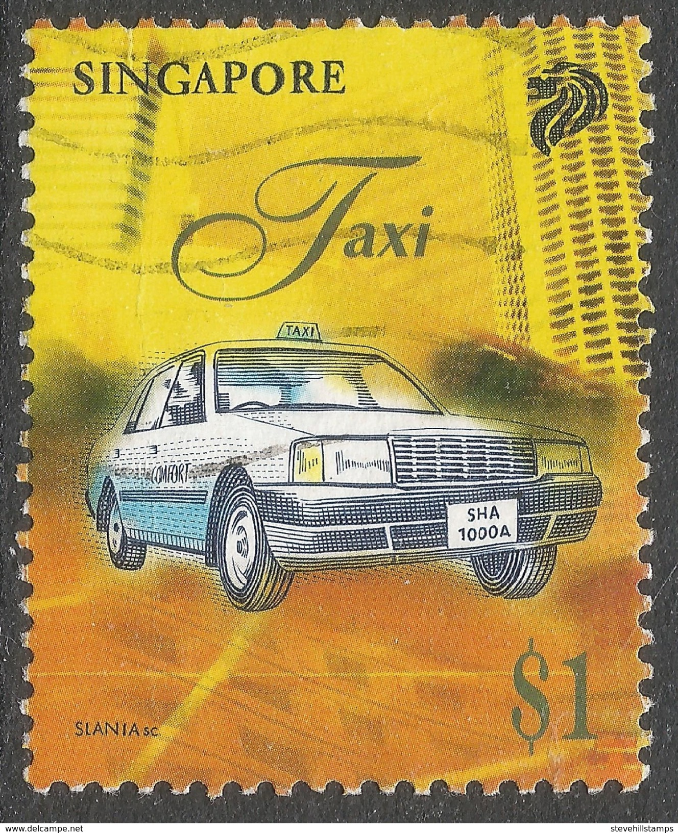 Singapore. 1997 Transportation. $1 Used. SG 879 - Singapore (1959-...)