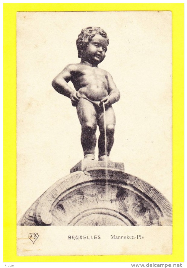 * Brussel - Bruxelles - Brussels * (A.S.) Manneken Pis, Monument, Statue, Mémorial, Enfant, Fontaine, Rare - Brussel (Stad)