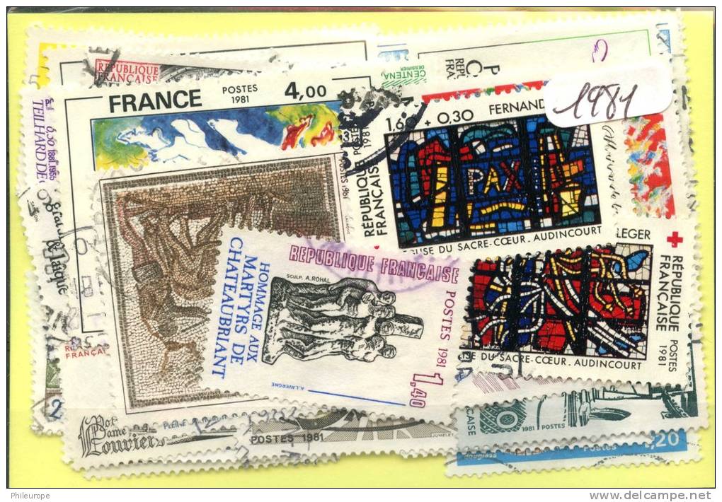 France  Années Completes (o) 1981 (60 Timbres) - 1980-1989