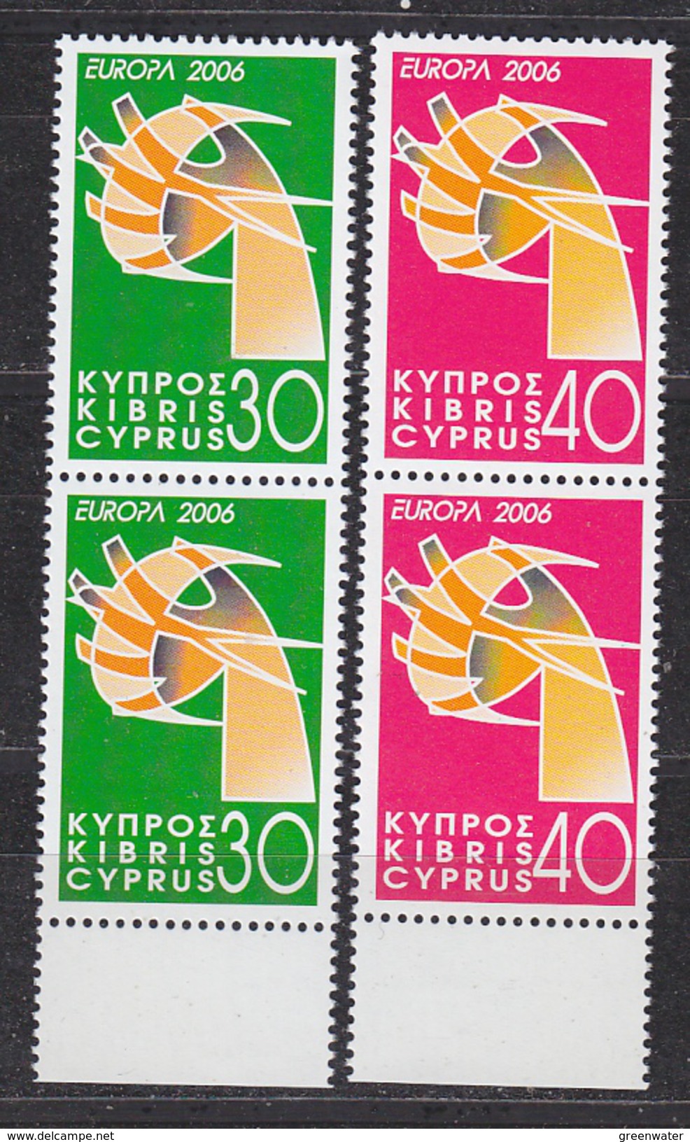 Europa Cept 2006 Cyprus 2v (pair)  ** Mnh (33919K) - 2006