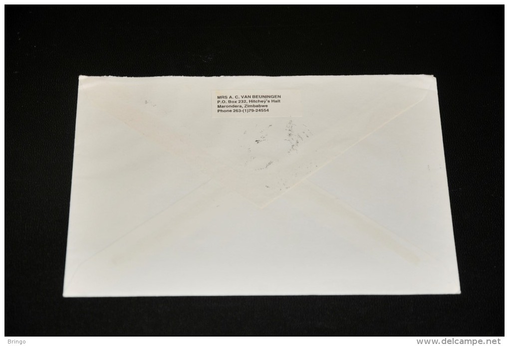 3- Envelope From Zimbabwe To Holland - Zimbabwe (1980-...)