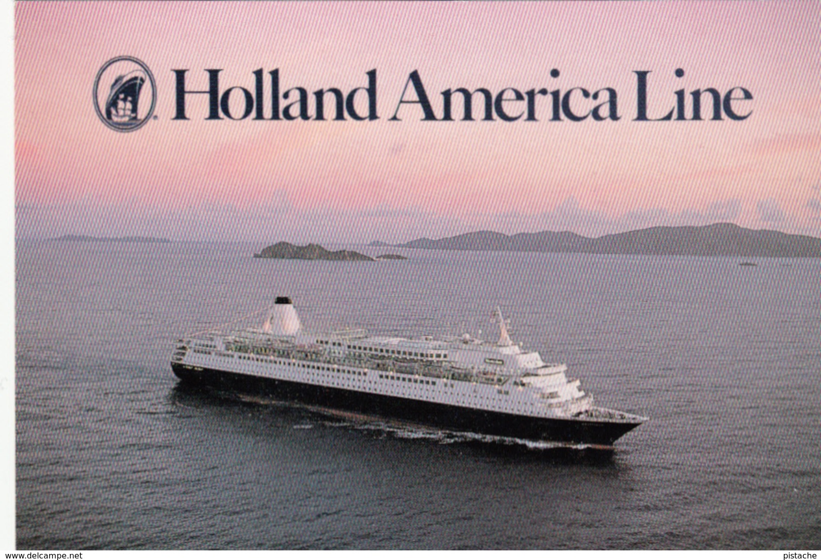 M/S Westerdam Cruise Ship - Holland America Line - Paquebot - 2 Scans - Steamers