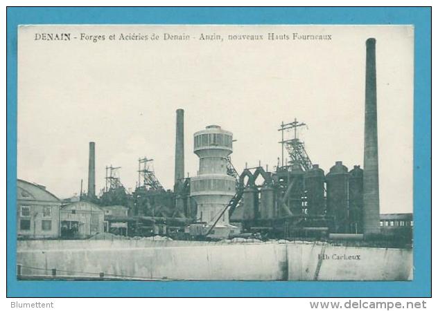 CPA Forges Et Aciéries De Denain-Anzin Nouveaux Hauts Fourneaux DENAIN 59 - Denain