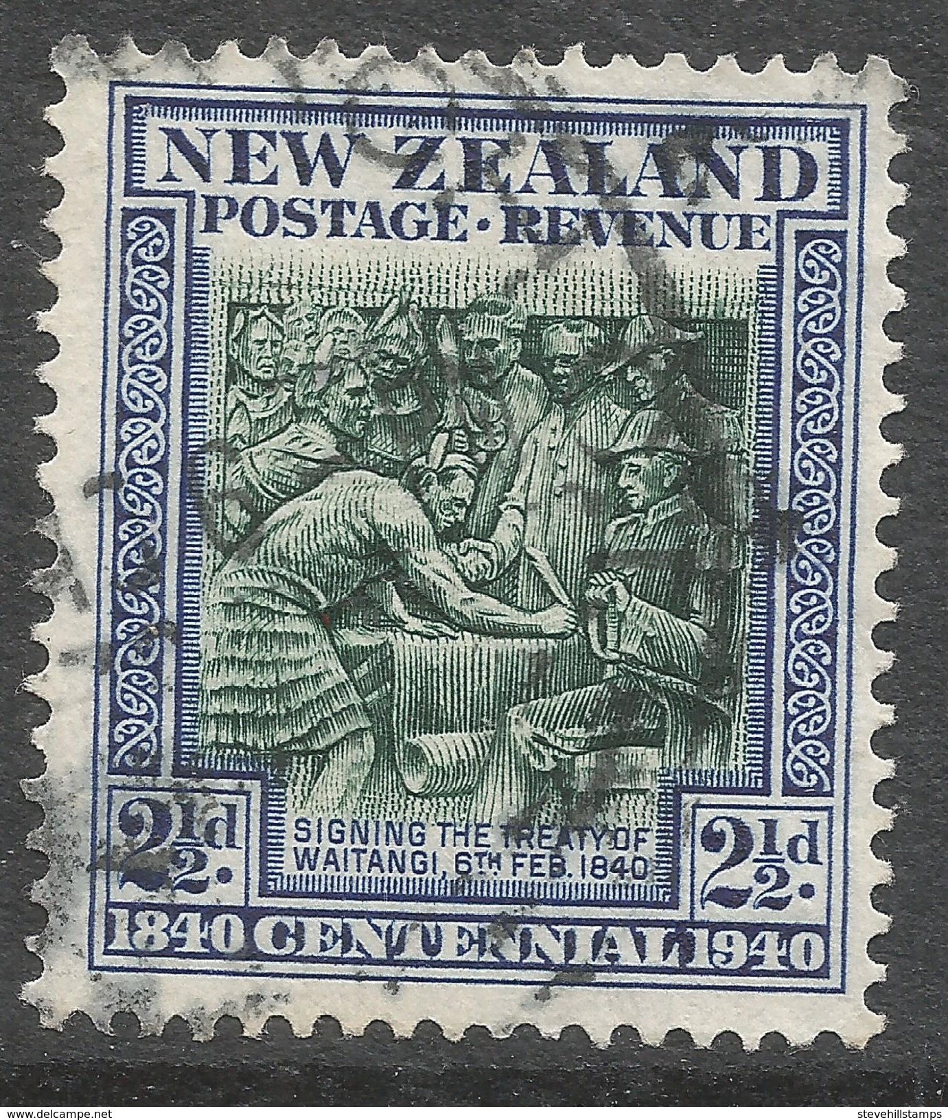 New Zealand. 1940 Centenary Of Proclamation Of British Sovereignty. 2½d Used SG 617 - Used Stamps