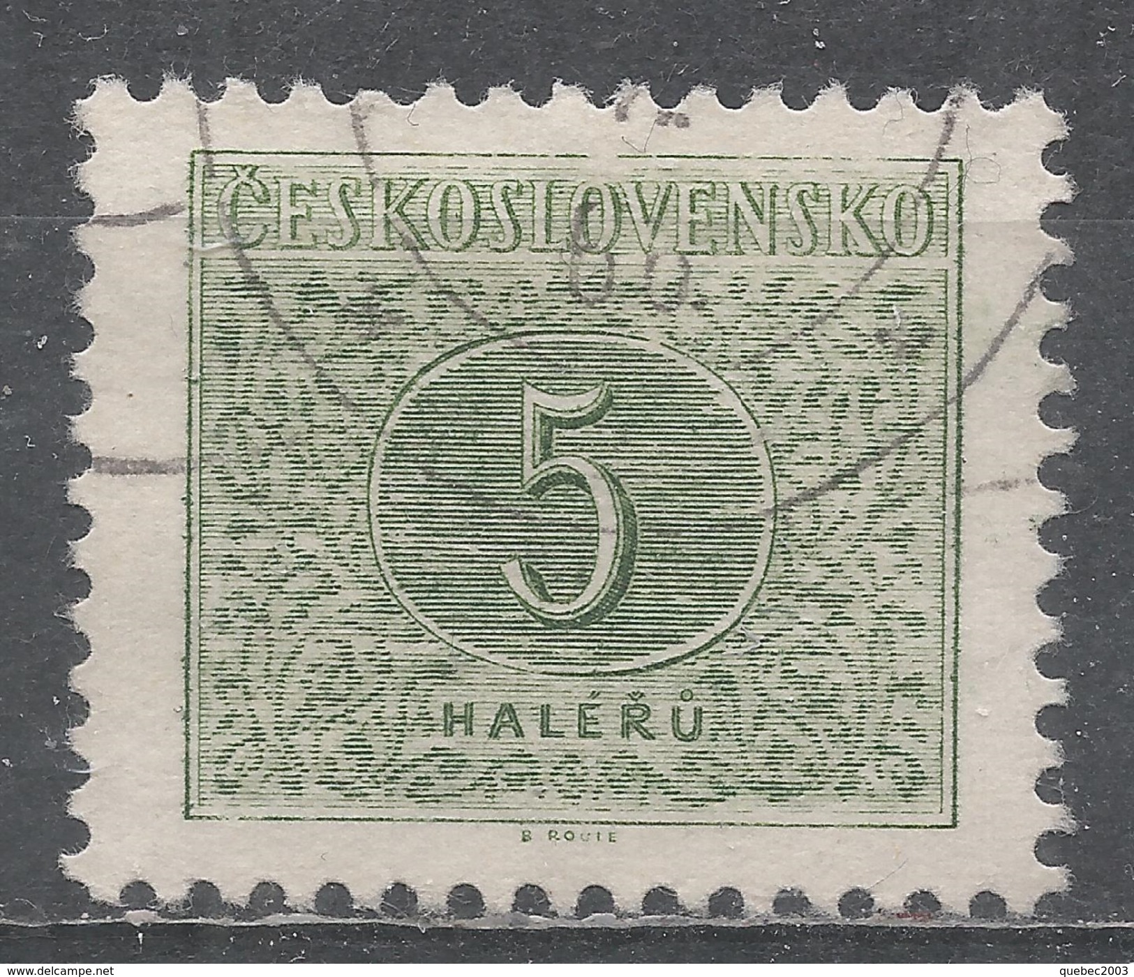 Czechoslovakia 1955. Scott #J82 (U) Postage Due, Numeral (11.5) - Timbres-taxe