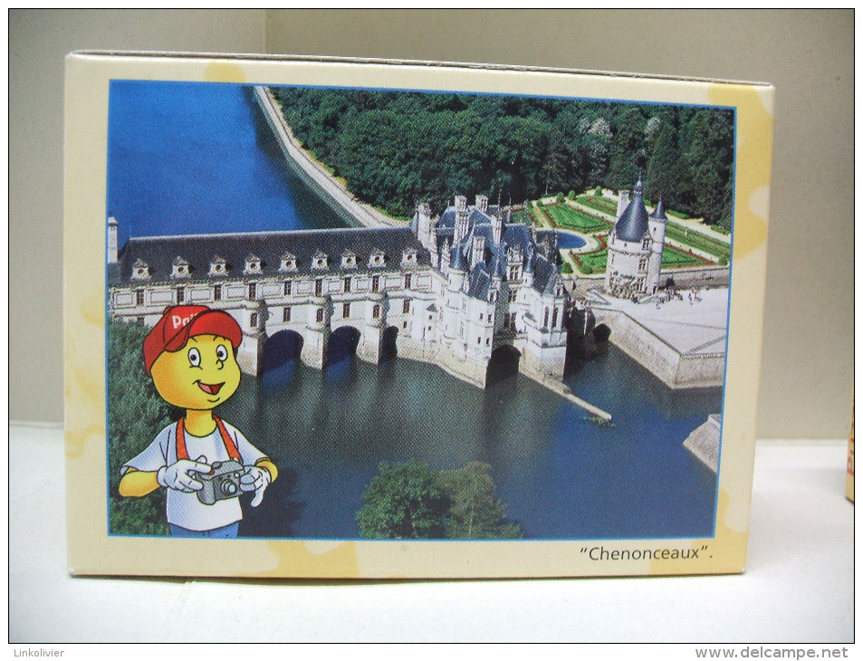 5 PUZZLES COURTEPAILLE - Puzzle 36 Pièces : 2 X Etretat / Chenonceaux / Les Remparts De Carcassonne / Mont-Saint-Michel - Puzzles