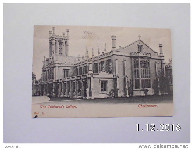 Cheltenham. - The Gentlemen´s College. (23 - 12 - 1907) - Cheltenham