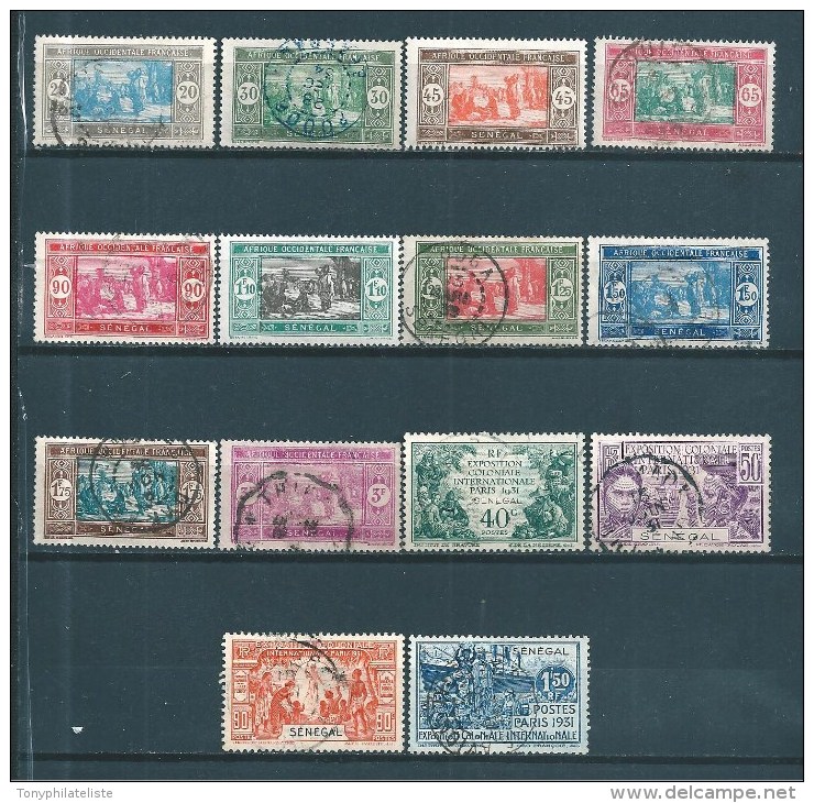 Colonie  Sénégal De 1927/33  N°102 A 113  Oblitérés   2 Timbres Neufs * - Gebraucht