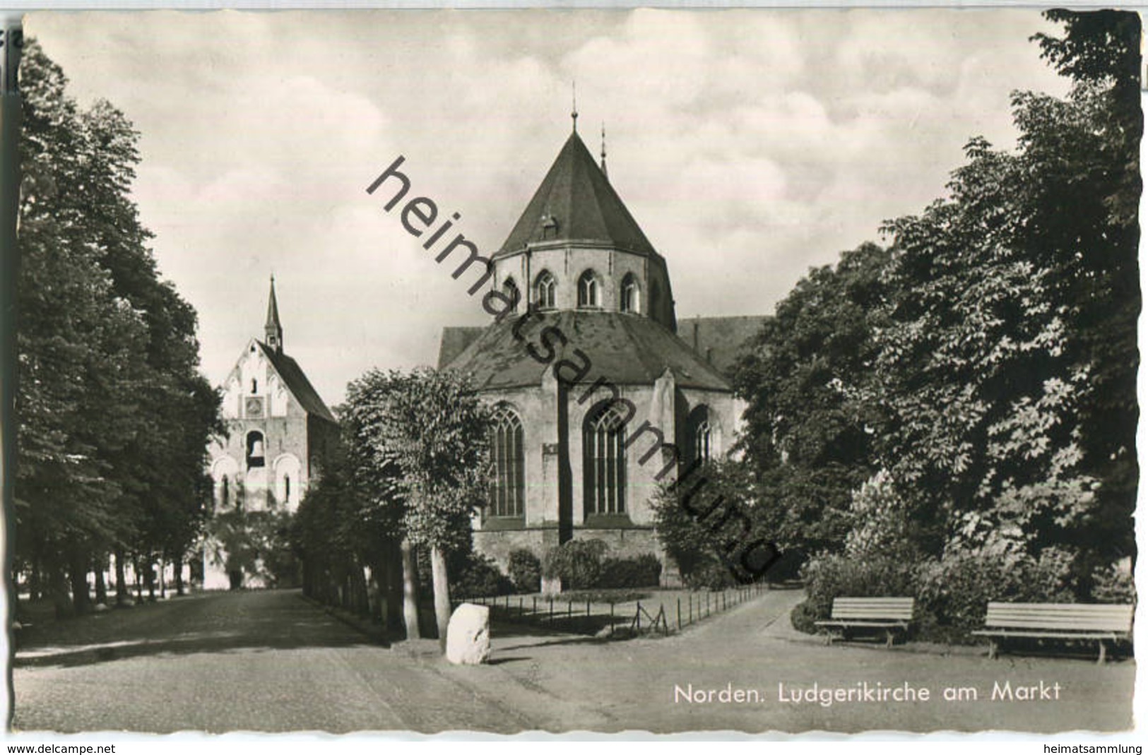 Norden - Ludgerkirche Am Markt - Foto-Ansichtskarte - Verlag Cramers Kunstanstalt Dortmund - Norden