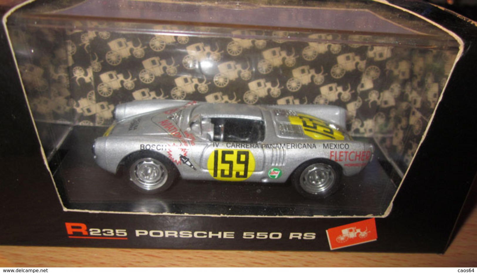 Porsche 550Rs Carrera Panam. Kling 1953 - Brumm R235A 1:43 Modellino Diecast NEW BOX - Brumm