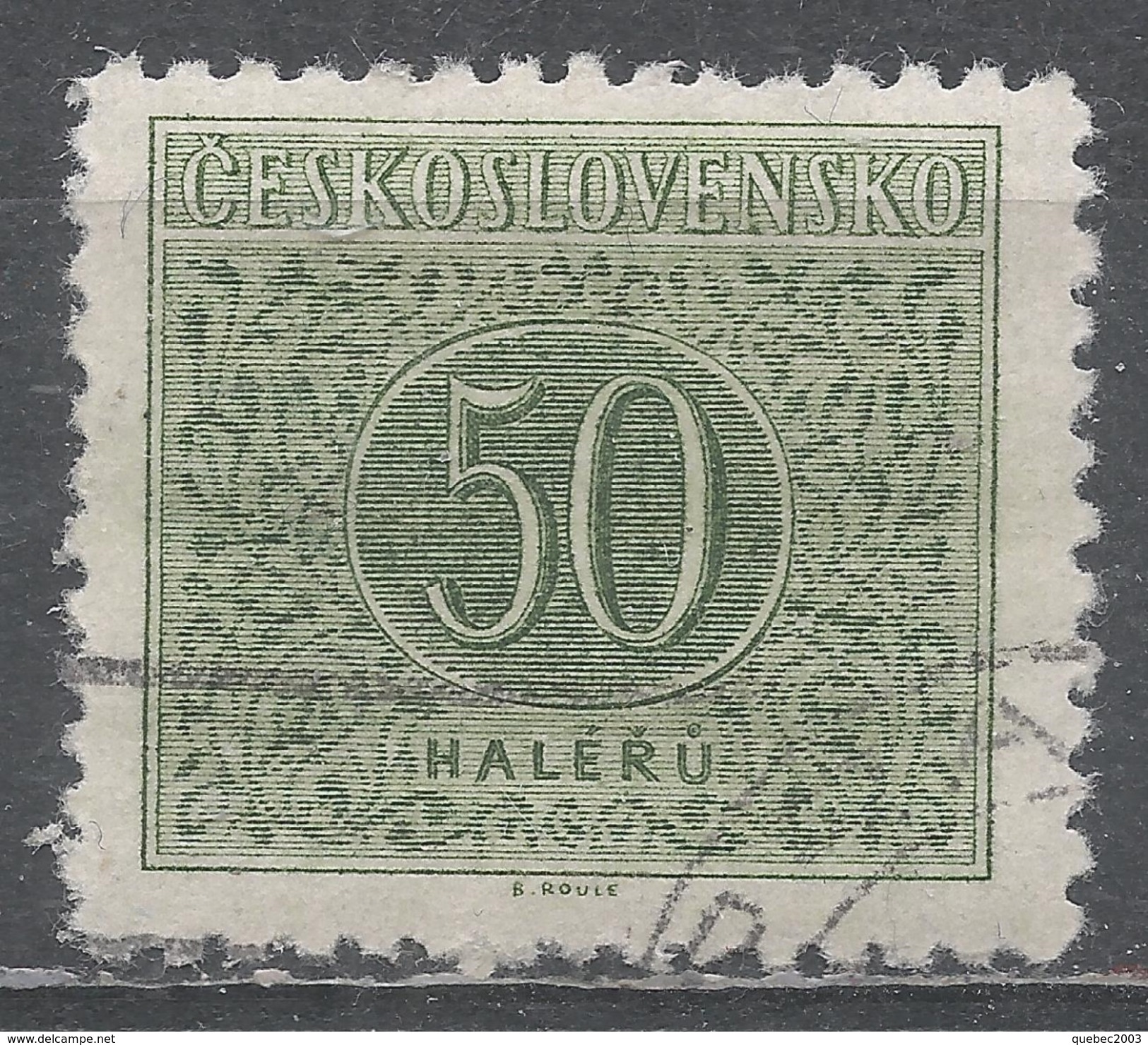 Czechoslovakia 1955. Scott #J85 (U) Postage Due, Numeral Of Value (12½) - Timbres-taxe