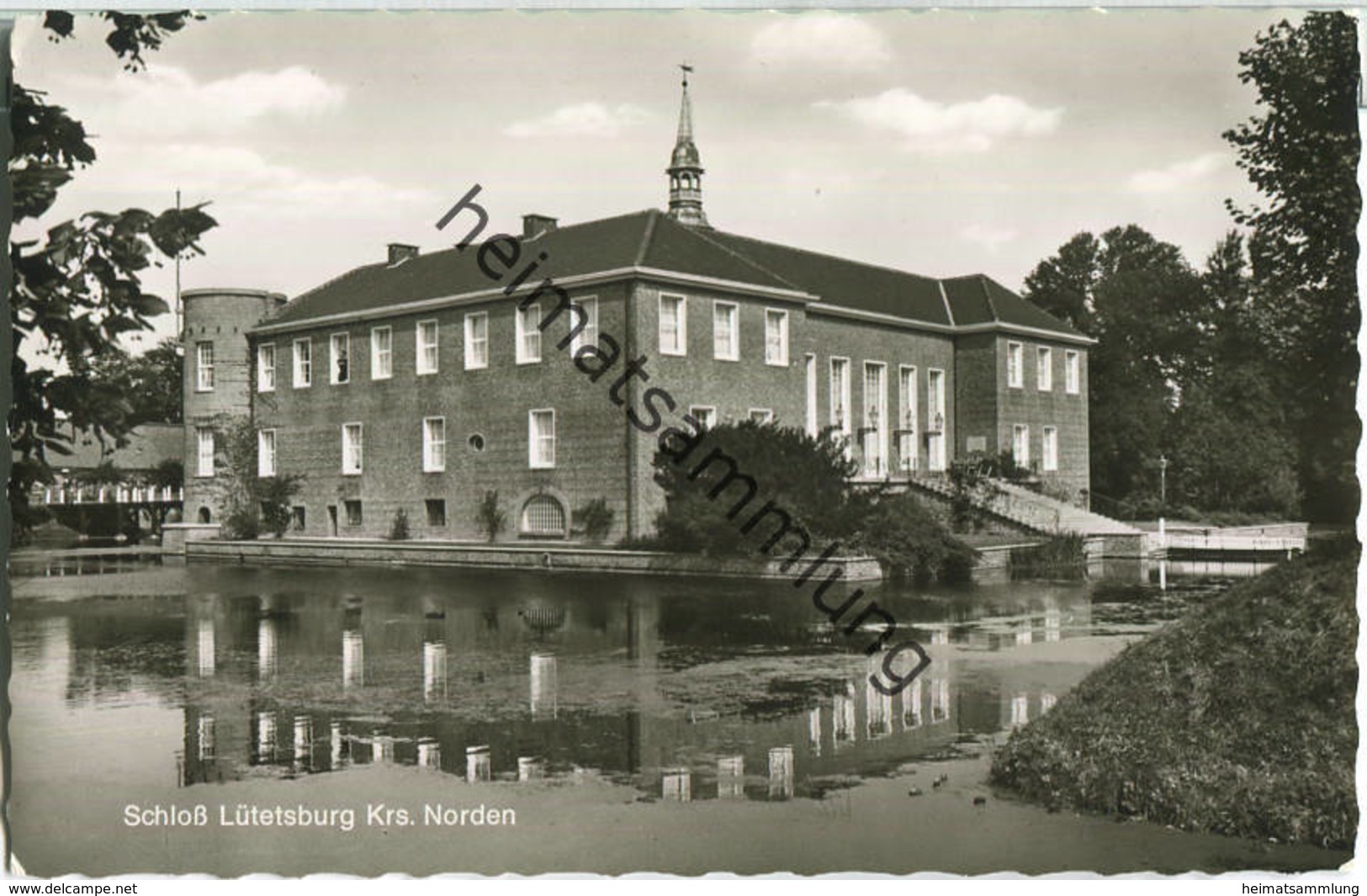 Schloss Lütjesburg - Foto-Ansichtskarte - Verlag Cramers Kunstanstalt Dortmund - Norden