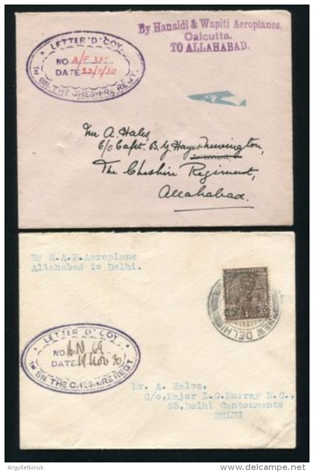 INDIA RAF DEMONSTRATION FLIGHTS CALCUTTA ALLAHABAD DELHI 1930 CHESHIRE REGIMENT - 1911-35 Koning George V