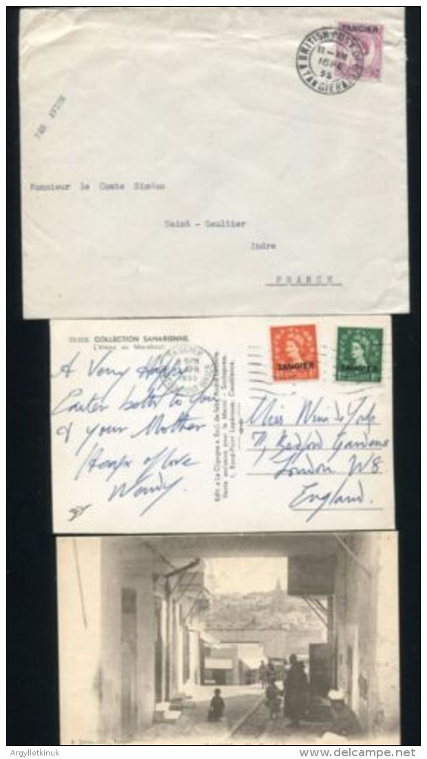 MOROCCO AGENCIES GB TANGIER GEORGE 6TH QUEEN ELIZABETH - Bureaux Au Maroc / Tanger (...-1958)